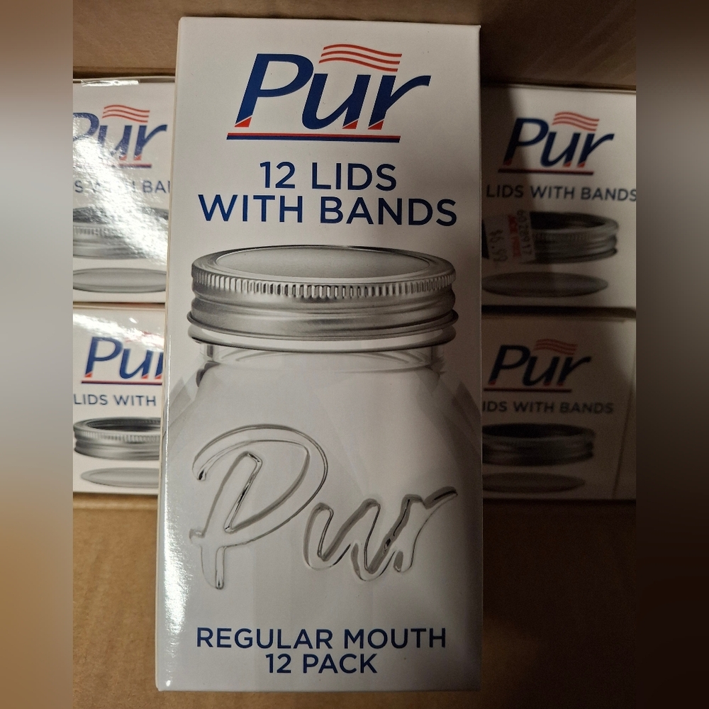 (36) Pur Mason Regular Mouth Canning Lids & Bands 12pk 64002
